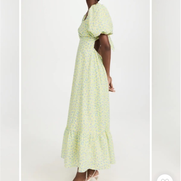 English Factory Floral Back Tiered Midi Dress - Picture 3 of 6